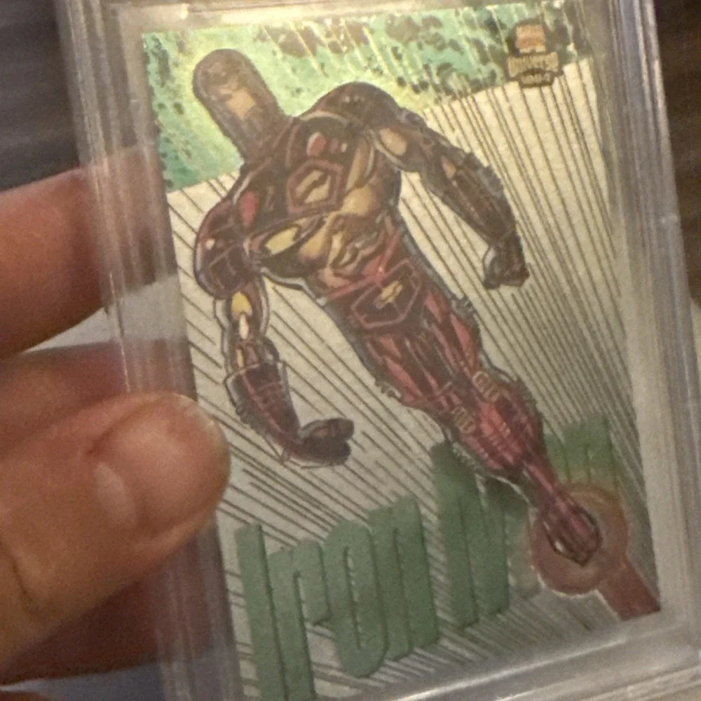 1994 Marvel universe‎ V Iron Man Silver Powerblast Beckett 8